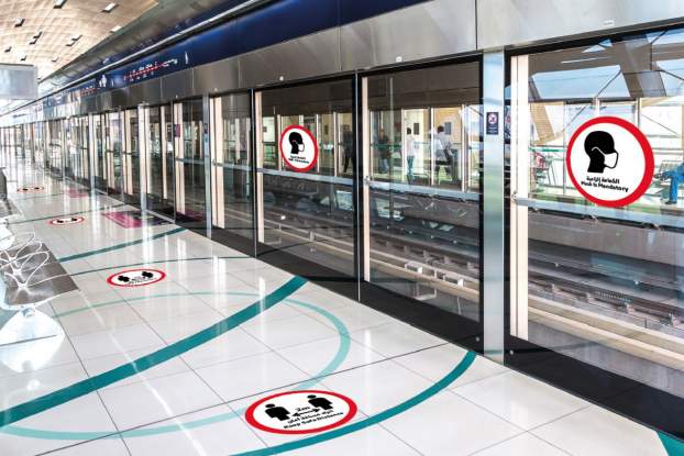 COVID-19 - Unified safety signs launched in public transport in Dubai